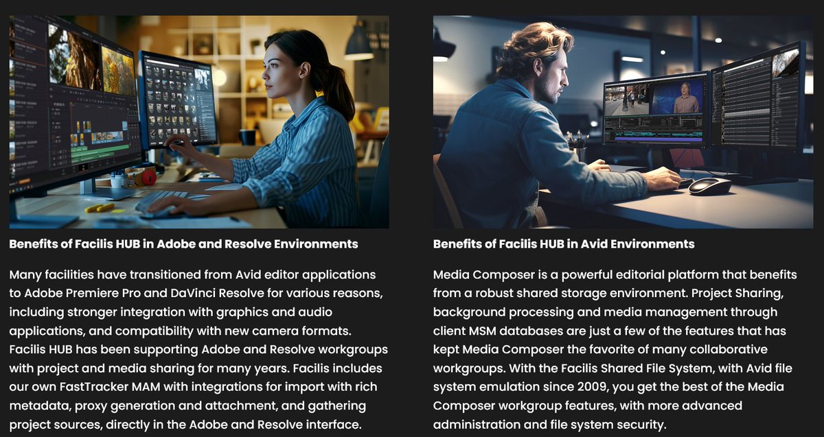 NEWS / PROMOTION: Upgrade to a Superior Solution - Up to $12,500 off qualifying Facilis products when trading in any Avid Nexis Server. Learn more: facilis.com/avid-trade-in/