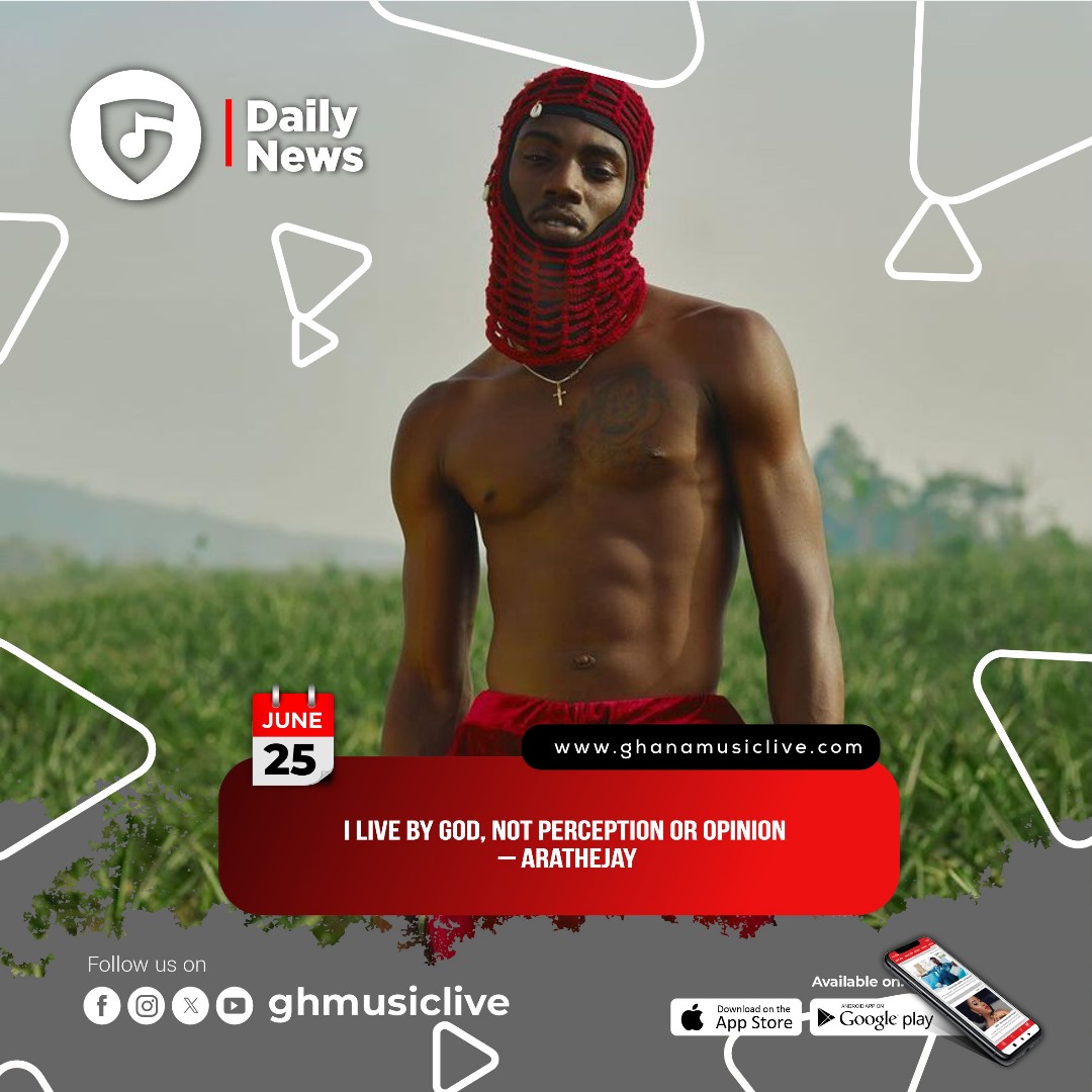 I live by God, not perception or opinion – <a href="/arathejay/">ARATHEJAY</a>

Read story on the Ghana Music Live App and / or on ghanamusiclive.com 
Link in Bio.

#ghmusiclive
#musiconthego
#GhanaMusicLiveOnPlayStore
#GhanaMusicLiveOnAppStore