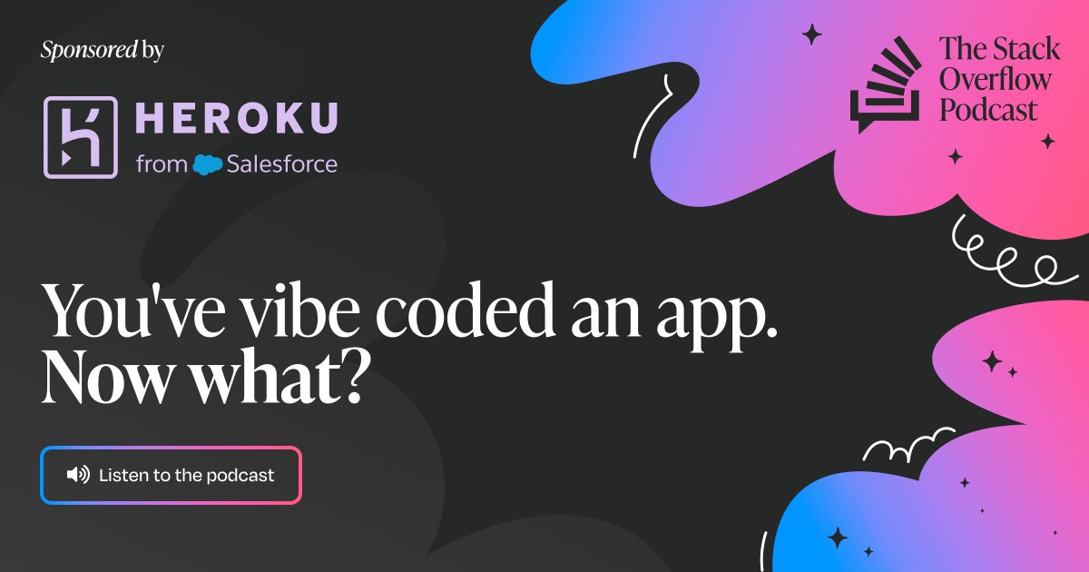 #Sponsored On this episode, Ryan chats with Vish Abrams,  chief architect at <a href="/heroku/">Heroku</a>, about the work that needs to be done after you’ve creating your dream app with vibe coding, and the security and scaling considerations that come along with it. 
stackoverflow.blog/2025/06/25/you…