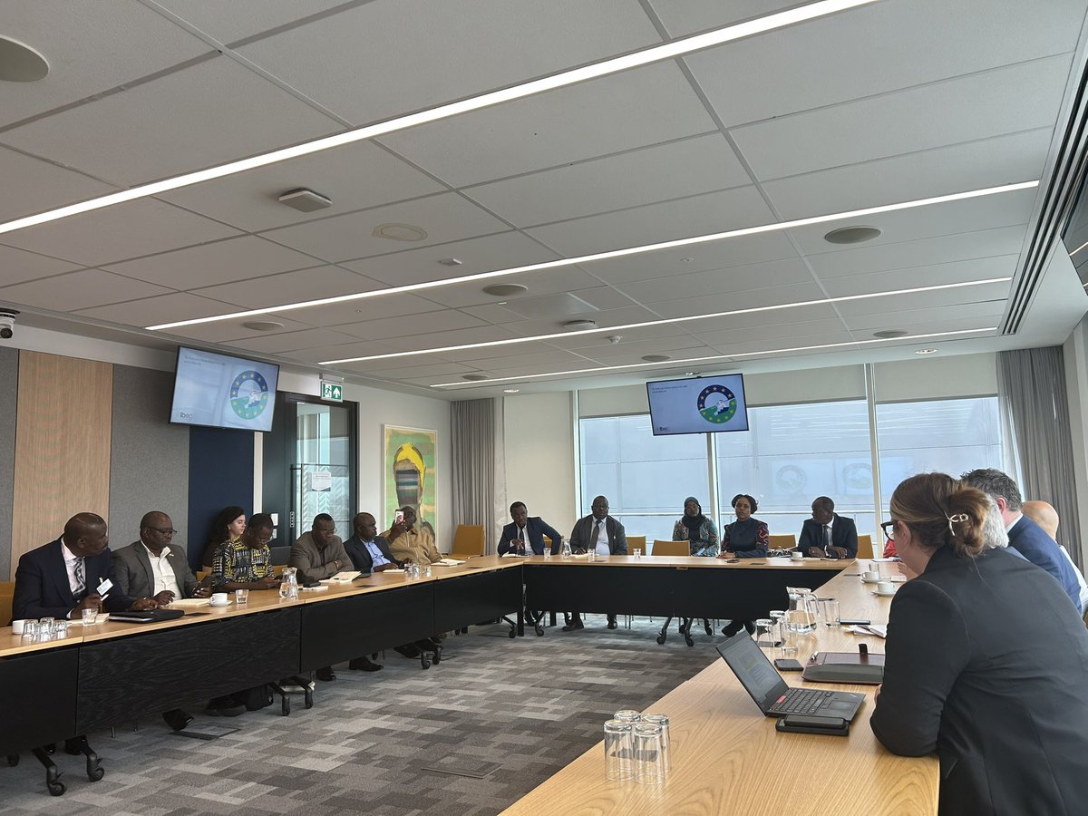 IrlEmbUganda's tweet photo. As part of the #AITH2025, our #Uganda delegation attended insightful briefings from @ibec_irl @Entirl @IDAIRELAND @DeptEnterprise highlighting Ireland’s vision for sustainable growth, innovation & opportunities for #partnership with Africa. #skills #investment https://t.co/Vo6VLIUcac