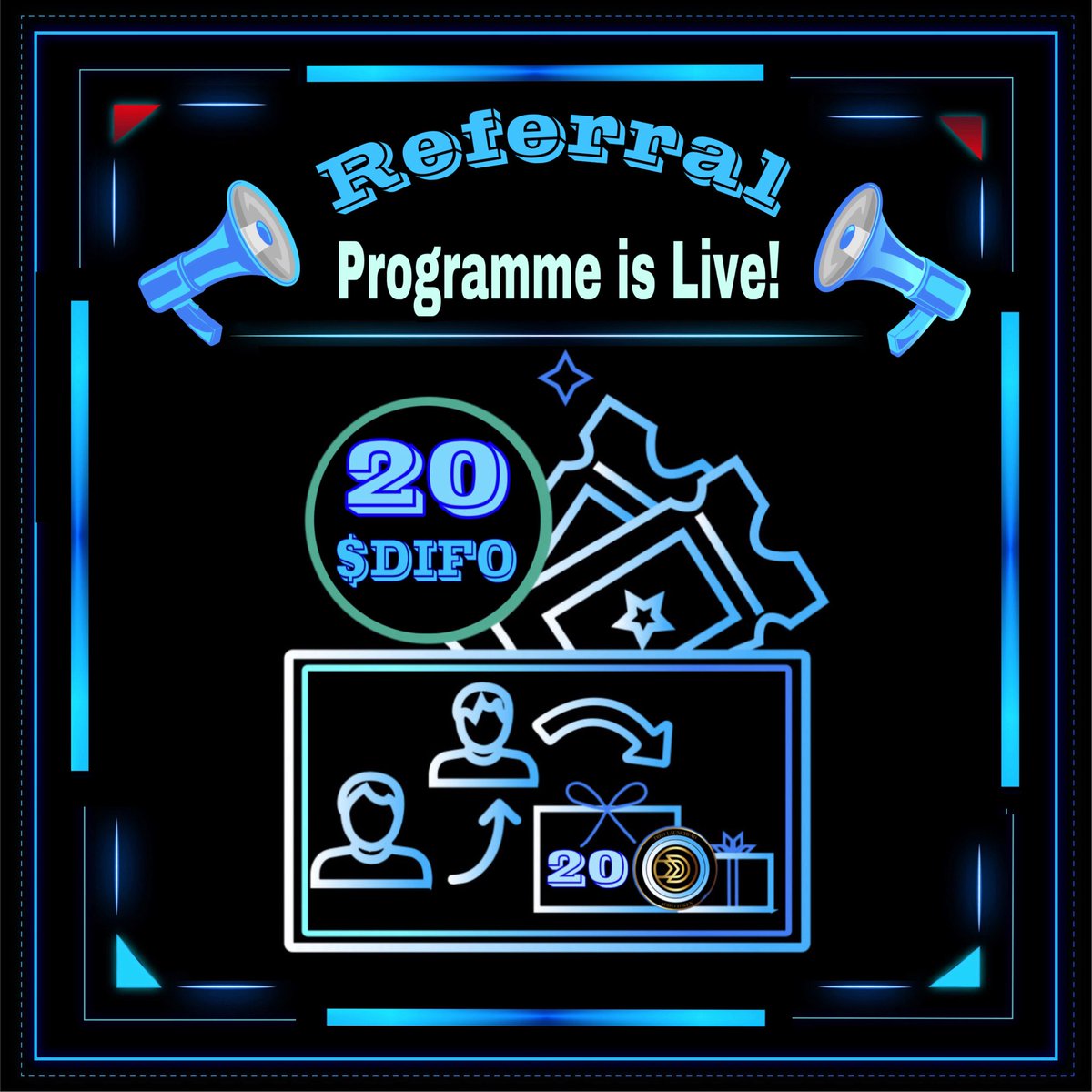 📢 Announcement

Dear Difo Community,
As of 25 June at 15:00 (UTC), we’re excited to announce the launch of the brand-new Difo Launchpad Referral Programme – along with three exciting referral competitions!

The campaign is structured in three phases.
You can find all the details