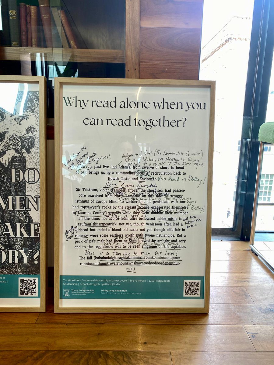 tcdglobal's tweet image. This is what summer looks like for Zoe Patterson, a PhD candidate in the School of English at @tcddublin .
📚 Working on her research at the National Library.
☀️ Walking along the Royal Canal.
📖 Presenting her work at the Long Room Hub poster workshop.
🦢 Visiting some baby…