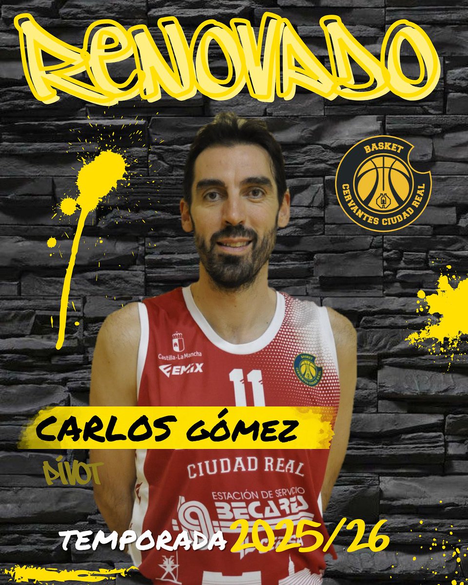 🟡COMUNICADO OFICIAL🟡 RENOVACIÓN ‼️
TEMPORADA 2025/2026 
Carlos Gómez, se convierte en la primera renovación de esta apasionante temporada 2025/2026 en la que nuestros equipos se van conveccionando poco a poco de cara a la pretemporada!! 
#viral #basketball #spain