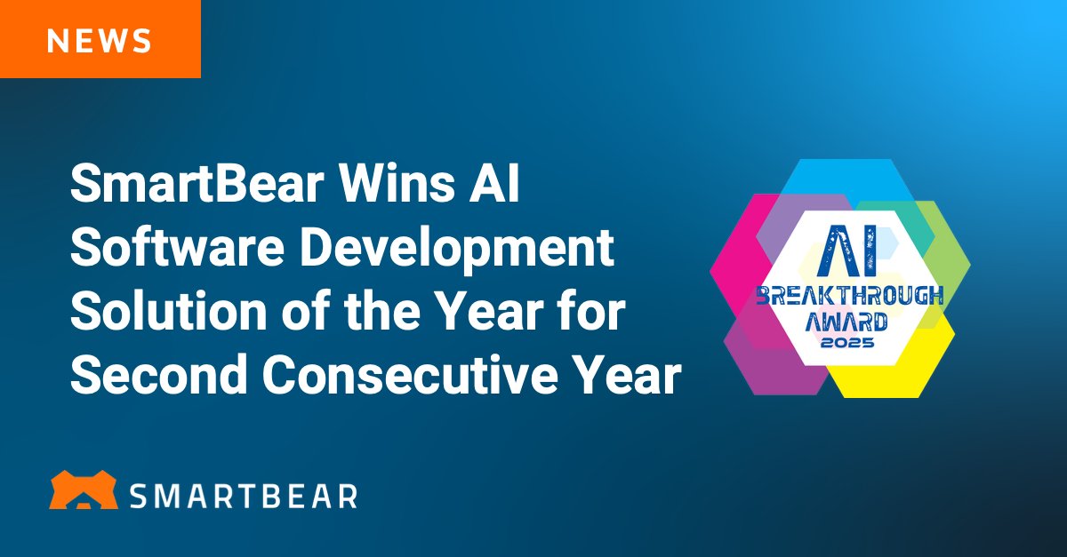 Press Release: SmartBear Wins AI Software Development Solution of the Year for Second Consecutive Year bit.ly/44dKtCQ