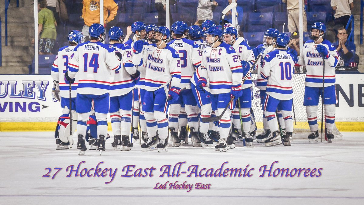 UMass Lowell Hockey (@riverhawkhockey) on Twitter photo On top once again✏️
The River Hawks officially led the <a href="/hockey_east/">Hockey East</a> with 27 All-Academic honorees!👏
🔗: tinyurl.com/2bgs5b26
#UnitedInBlue | #HockeyEast On top once again✏️
The River Hawks officially led the <a href="/hockey_east/">Hockey East</a> with 27 All-Academic honorees!👏
🔗: tinyurl.com/2bgs5b26
#UnitedInBlue | #HockeyEast