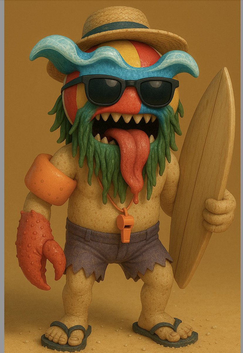Surf's up! The Beach Beast is hitting the waves. But before he leaves the shore, he's checking out the #monstersarentreal??? #kickstarter. It's the LAST DAY to get some great backer rewards. BE LIKE THE BEACH BEAST. Back the show here: kickstarter.com/projects/brain…