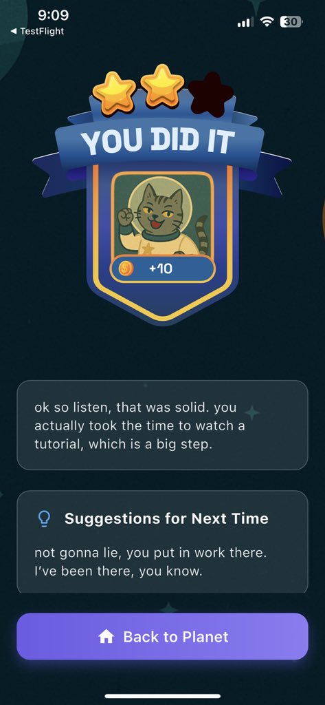 AndrewVikuk's tweet photo. Left or right? 
Can’t decide which completion screen is better https://t.co/ByWLSNBsBX