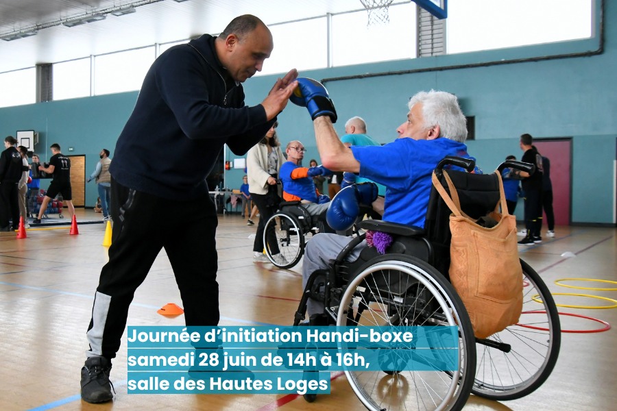 🥊✨ Journée handi-boxe le sam. 28 juin de 14h à 16h, salle des Hautes Loges.
+60 participants, ateliers ludiques encadrés par le Boxing Club Marcquois 💪
📍 Entrée gratuite
📞 06 19 05 30 98
📧 boxingteamdomingos@gmail.com
#HandiBoxe #Inclusion #BoxePourTous