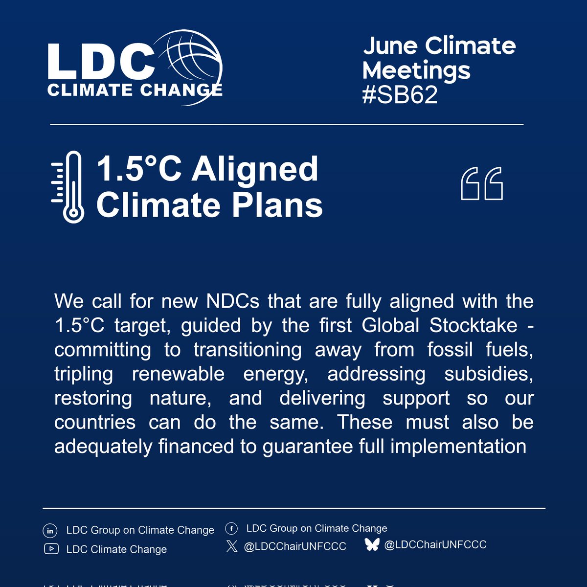 LDCs Press Briefing Highlights #NDCs

#LDCGroup #SB62 #LDCsAtSB62 #NDCs #united4climateaction