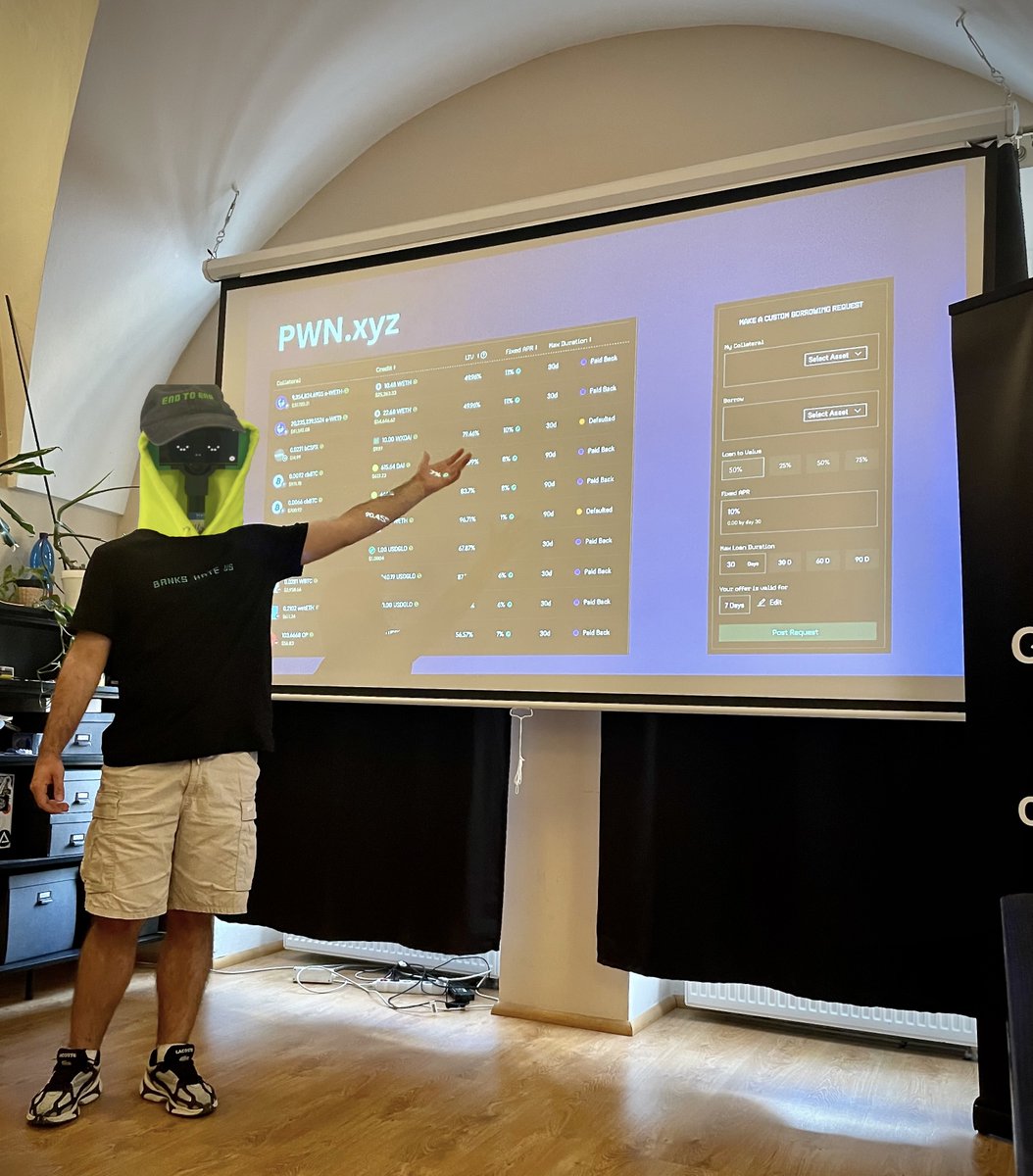 tohrxyz (@tohrxyz) on Twitter photo 📸 From yesterday's talk, "Web3 for Bitcoiner" at <a href="/parallelpoliske/">Paralelná Polis Košice</a>, I shared how connecting technologies and networks benefits those stacking sats (Bitcoin) through DeFi:
- Free, easy DCA (CowSwap)
- Instant fiat borrowing (AAVE, Morpho)
- Fixed-term P2P borrowing (PWN)
- 📸 From yesterday's talk, "Web3 for Bitcoiner" at <a href="/parallelpoliske/">Paralelná Polis Košice</a>, I shared how connecting technologies and networks benefits those stacking sats (Bitcoin) through DeFi:
- Free, easy DCA (CowSwap)
- Instant fiat borrowing (AAVE, Morpho)
- Fixed-term P2P borrowing (PWN)
-