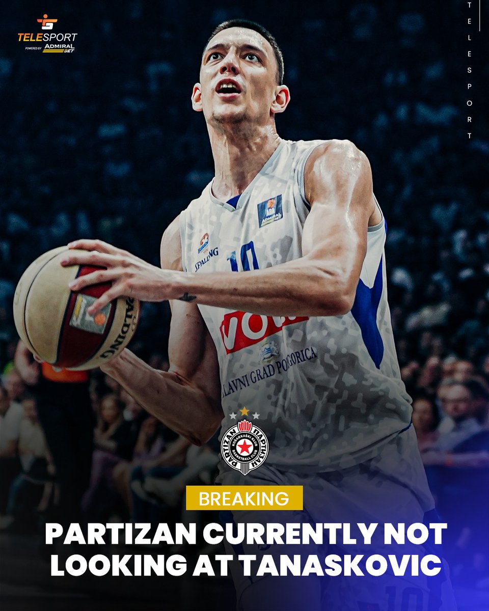 🚨EXCLUSIVE: Partizan currently not targeting Tanaskovic!

Reports surfaced earlier today claiming that Nikola Tanaskovic had reached an agreement with Partizan. However, according to our sources, there is no truth to those claims. The power forward is not currently in the club’s
