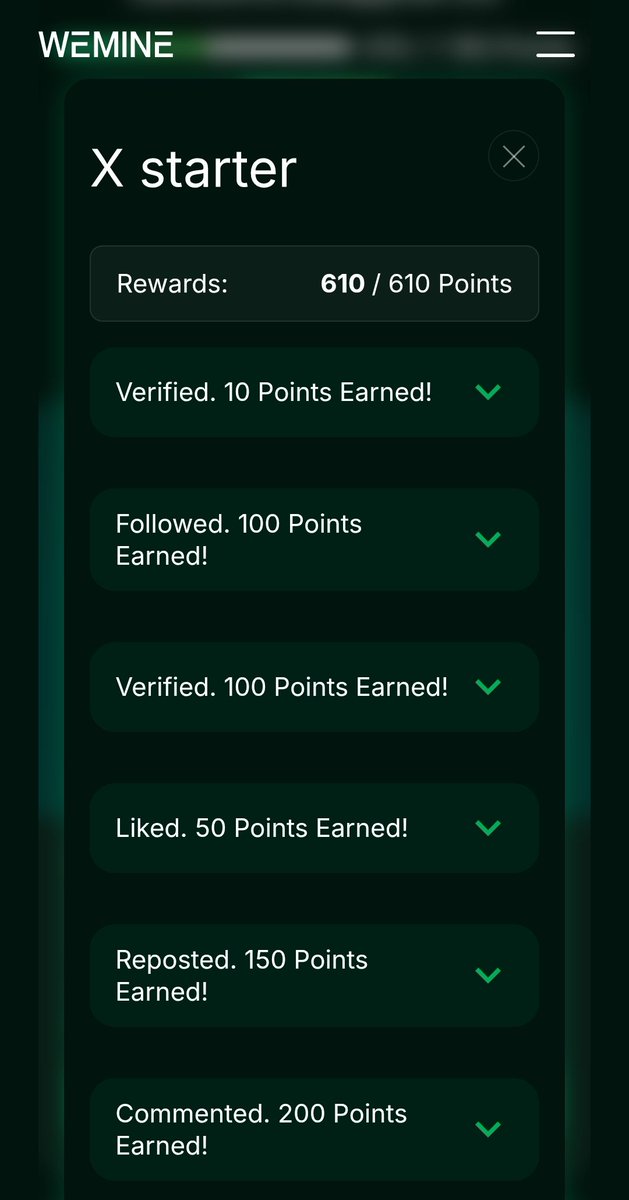 💥💥 Hot Alpha Update 💥💥

Complete easy Task to position for future reward.

WEMINE turns real Bitcoin mining rigs into NFTs — powered by renewable energy.

Earn $BTC, $LTC, $DOGE, $ALPH &amp; more. No hardware needed.

Login with your x Account 
🔗 Start: wemine.fi/quest