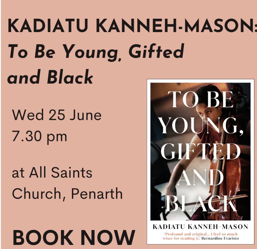 Dr Kadiatu Kanneh-Mason (@kadiatukm) on Twitter photo Really looking forward to tonight’s event in Cardiff for Griffin Books, talking about ‘To Be Young, Gifted and Black’ <a href="/OneworldNews/">Oneworld Publications</a> ticketsource.co.uk/griffinbooks/t… Really looking forward to tonight’s event in Cardiff for Griffin Books, talking about ‘To Be Young, Gifted and Black’ <a href="/OneworldNews/">Oneworld Publications</a> ticketsource.co.uk/griffinbooks/t…
