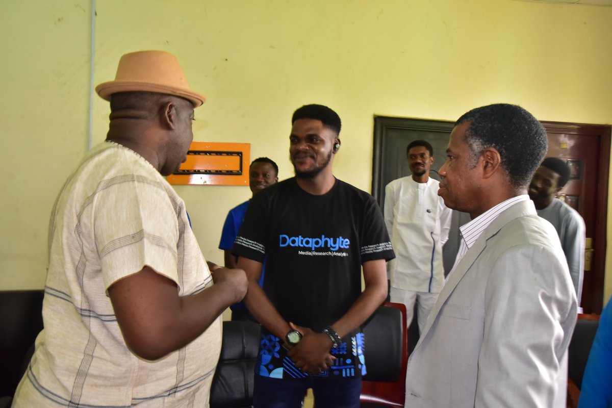 Dataphyte Academy (@dataphytacademy) on Twitter photo Dataphyte Academy concluded a successful 2-day campus tour yesterday at <a href="/officialFUOYE/">Fuoye_Official</a>, where the team received a warm welcome from the Acting Vice Chancellor, Deputy Vice Chancellor, and other members of the university’s management.
#DataForDevelopment #DataJournalism Dataphyte Academy concluded a successful 2-day campus tour yesterday at <a href="/officialFUOYE/">Fuoye_Official</a>, where the team received a warm welcome from the Acting Vice Chancellor, Deputy Vice Chancellor, and other members of the university’s management.
#DataForDevelopment #DataJournalism