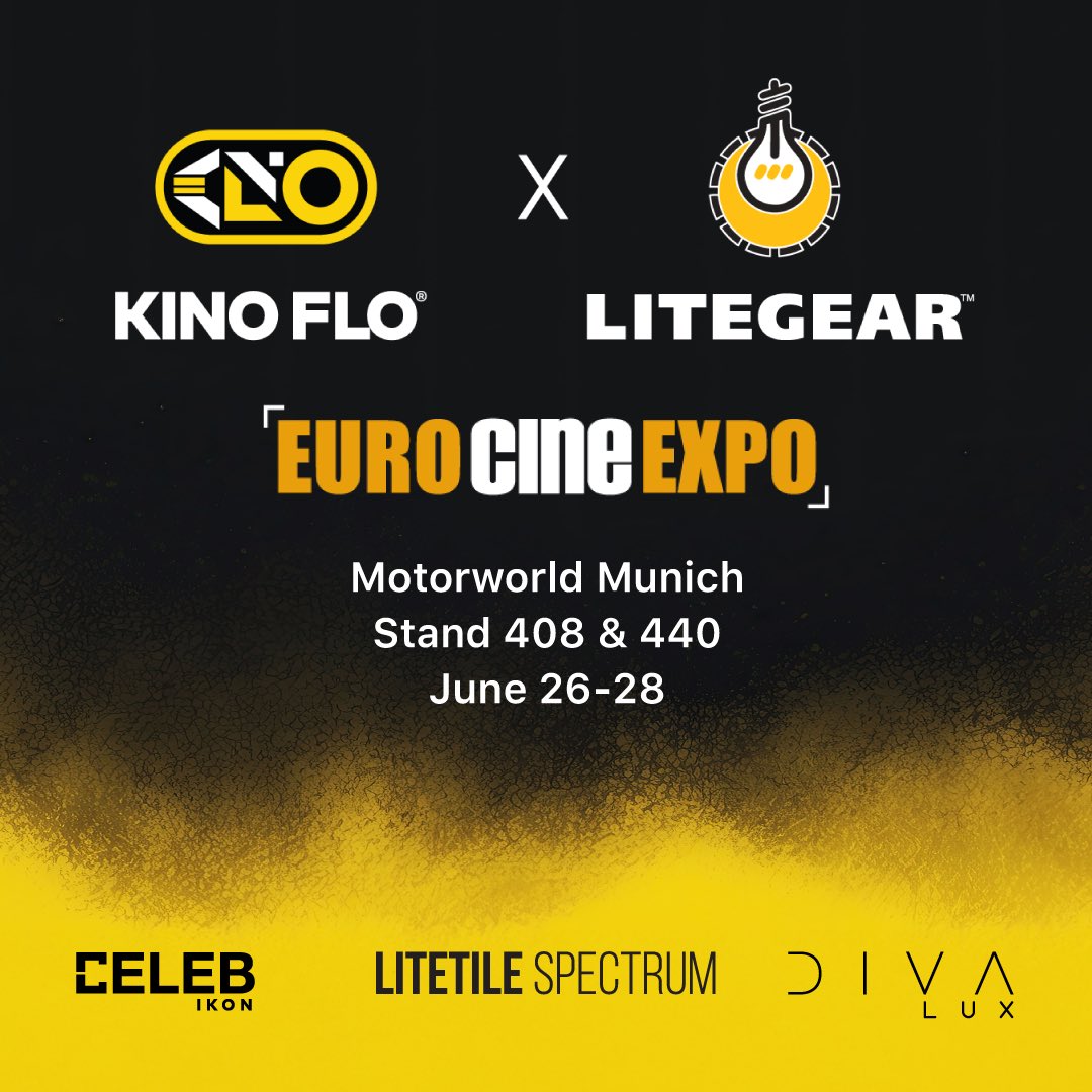 Join Kino Flo and LiteGear at Euro Cine Expo!

See the latest in CELEB IKON, DIVA LUX, and LITETILE SPECTRUM in action.

📍 Motorworld Munich
📅 June 26–28
📌 Stands 408 &amp; 440

Register here:
eurocineexpo.com/register-2025/

#EuroCineExpo #KinoFlo #LiteGear #FilmLighting #Cinematography