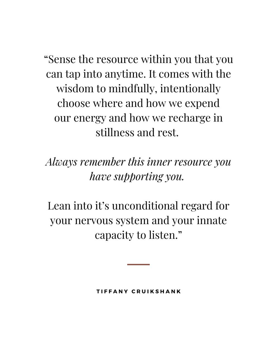 Your energy is a precious resource… one you get to steward with intention.
⁠⁠
Let this be your reminder: you can always come back to the well within.⁠

This is your wisdom.