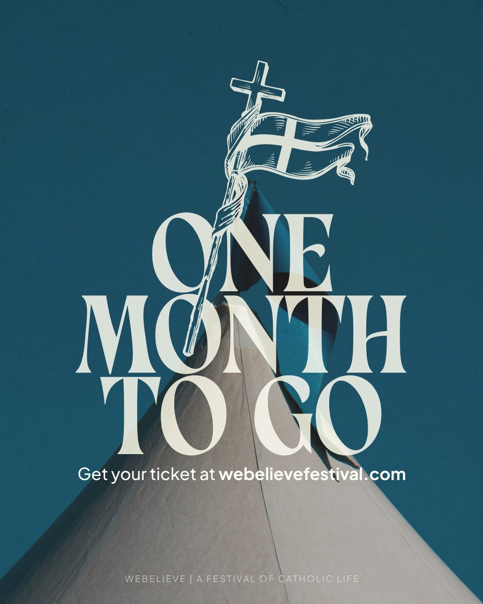 Just 1 month to go! Now would be a good time to book or to invite a friend if you haven't already 🎪

Get your tickets here: webelievefestival.com/tickets