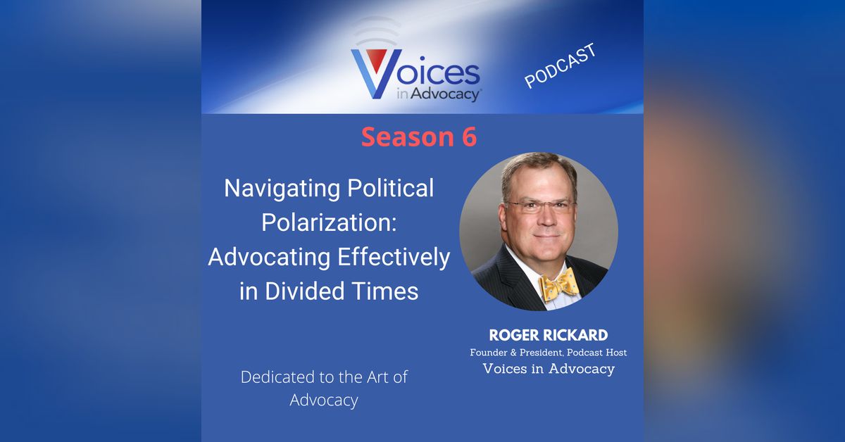 🤝 “We can agree to disagree, without being disagreeable.”
🎧 #VoicesInAdvocacy episode: Navigating Political Polarization
Learn how to advocate effectively, build coalitions, and engage with respect.
🎙️ @RogerRickard
🔗 zurl.co/Lj45N 
#CivicEngagement #AdvocacyTips
