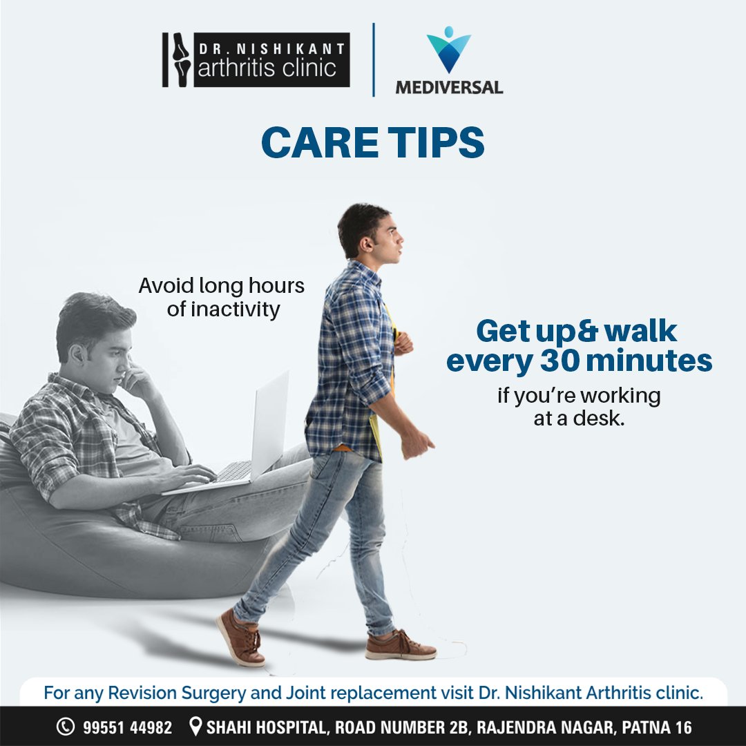 Is joint pain holding you back from enjoying the little things, like climbing stairs or playing with your kids? Keep moving! Movement is medicine. Consult Dr. Nishikant to keep your joints agile and life unstoppable.

#drnishikant #orthopedic #surgeon #knee #joint #patna #bihar