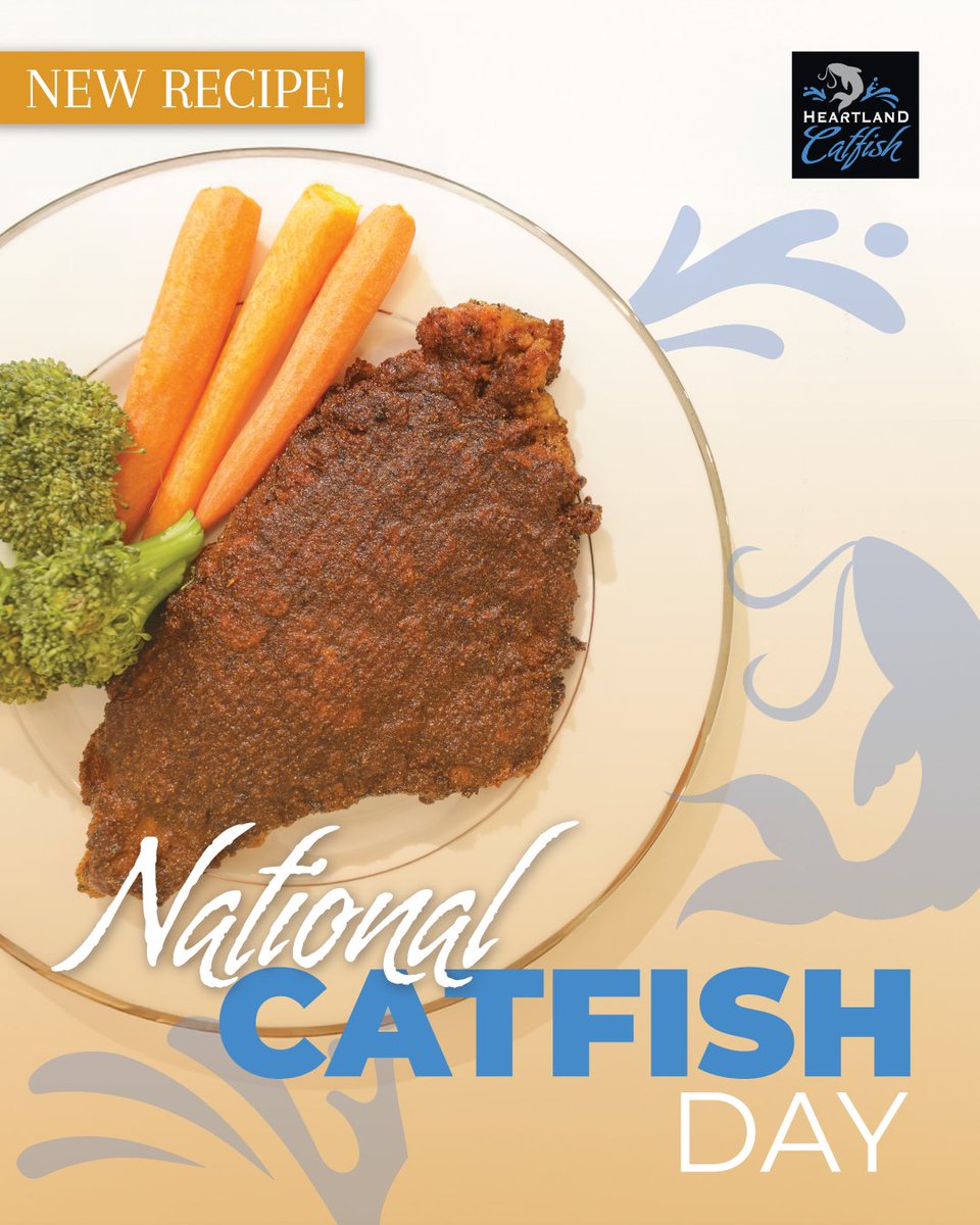 Today, National Catfish Day, we honor a true American favorite—U.S. Farm-Raised Catfish! 🇺🇸🐟 Celebrate with us by checking out our new recipe, Nashville Hot Fried Catfish!
heartlandcatfish.com/nashville-hot-…

#NewRecipe #NationalCatfishDay2025 #HeartlandCatfish