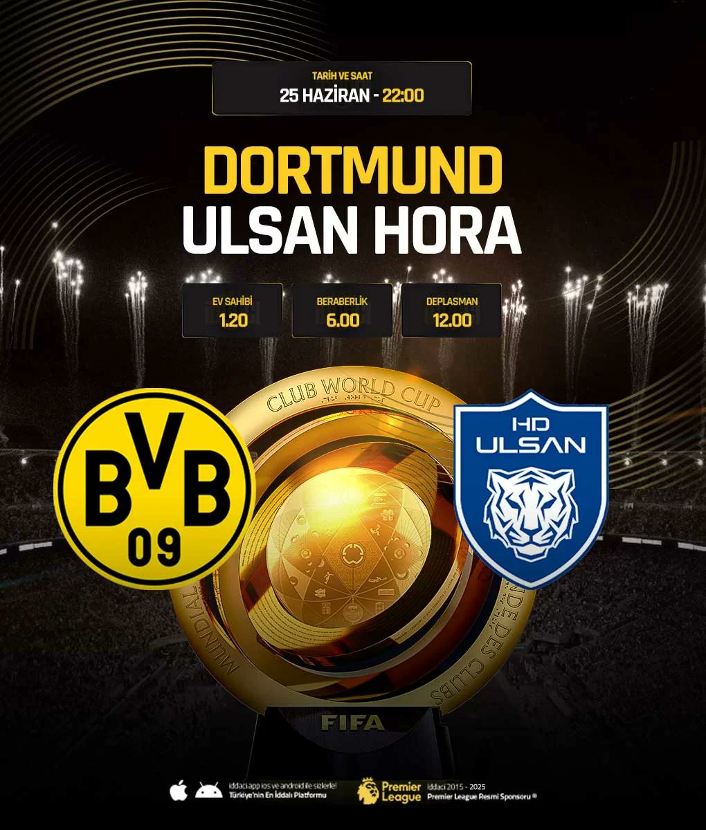 📢 Farklı Kazanmak İsteyenlerin Adresi İddacıda Yerinizi Alın❗️

⚽️ #Dortmund    🆚 #UlsanHora 

🎯Bu heyecanlı maçlarda sende yerini al ve #iddacı ‘da kazanmak için hemen kaydol. Muhteşem Karşılaşma Sizlerle!⚽️🔥

📲 Şimdi Katıl: iddaci694.com