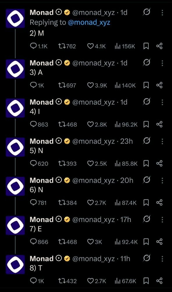 Pdf_Lite's tweet image. M
A
I
N
N
E
T

It’s happening.
Monad’s about to flip the game.
Yappers, get ready to climb. 🧗‍♂️💥
@monad_xyz
#GmonadMode 🌪
#YapperOnMonad 🔥
#MAINNETVIBES 🧬