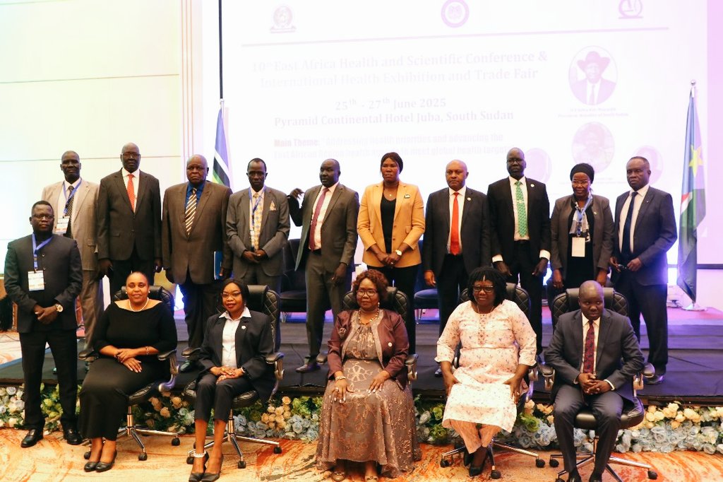 karamagih's tweet image. Congratulations to #SouthSudan for hosting the 10th #EAHSC, which kicked off today in Juba.
I'm grateful to have been a part of this landmark event and given the opportunity to reiterate @WHO's commitment to advancing the regional #health agenda.
Together, we’re shaping a…