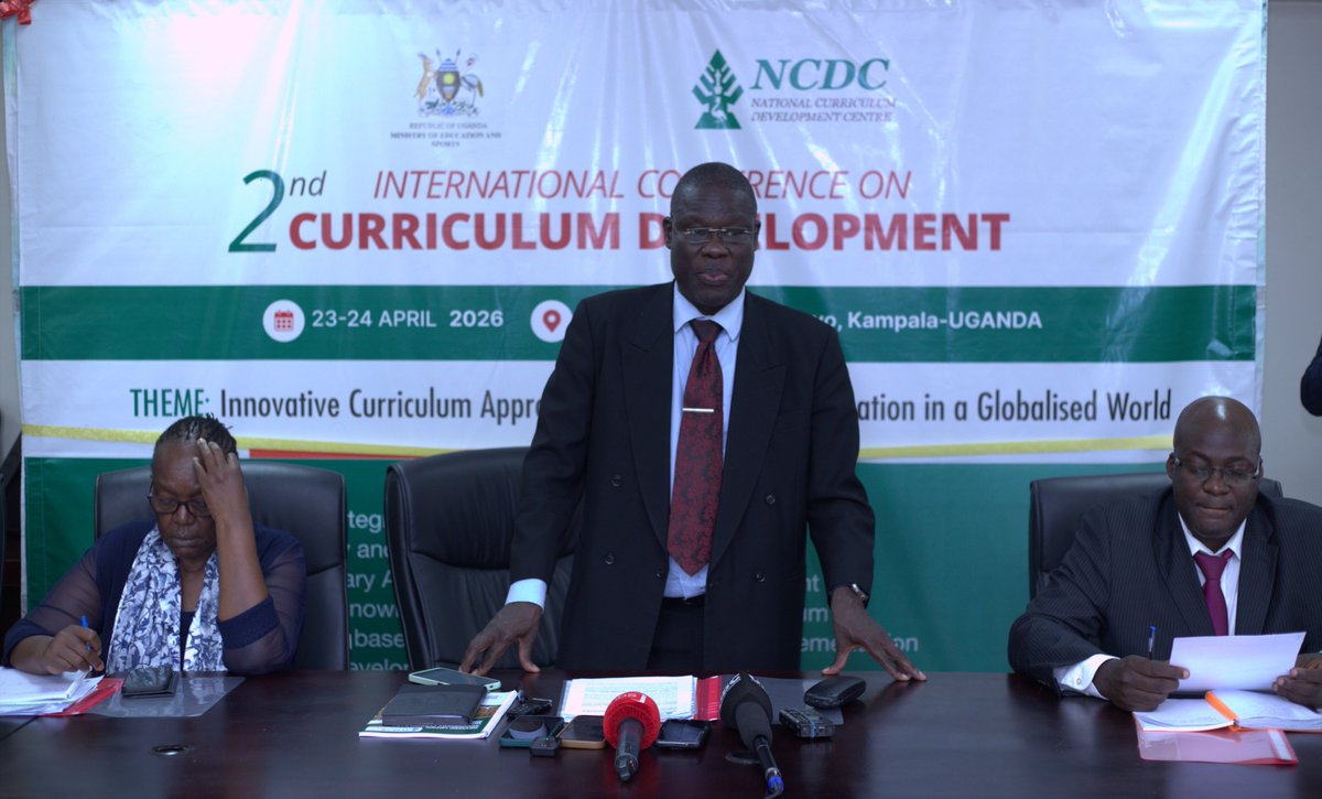NCDCUg's tweet image. "Curriculum conferences play a vital role in the evolving education landscape; they provide essential platforms for research, innovation, and exchange of ideas." Prof. George W. Openjuru- Chairperson, NCDC Governing Council. #Curriculumconference2026 launch.