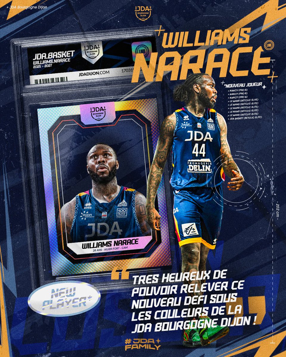 JDA Dijon Basket (@jdadijonbasket) on Twitter photo ๐ช๐๐๐๐๐๐ ๐ฆ ๐ก๐๐ฅ๐๐๐ ๐๐ฆ๐ง ๐๐๐๐ข๐ก๐ก๐๐๐ฆ ! ๐ฅ
Aprรจs cinq annรฉes passรฉes du cรดtรฉ du <a href="/MSB_Officiel/">MSB_Officiel ๐ฆ</a>, Williams rejoint la JDA pour les deux prochaines saisons ! ๐คฉ
Bienvenue chez toi Williams ! ๐
๐ Plus dโinfo sur jdadijon.com
#MyJDA #JDAFamily ๐ช๐๐๐๐๐๐ ๐ฆ ๐ก๐๐ฅ๐๐๐ ๐๐ฆ๐ง ๐๐๐๐ข๐ก๐ก๐๐๐ฆ ! ๐ฅ
Aprรจs cinq annรฉes passรฉes du cรดtรฉ du <a href="/MSB_Officiel/">MSB_Officiel ๐ฆ</a>, Williams rejoint la JDA pour les deux prochaines saisons ! ๐คฉ
Bienvenue chez toi Williams ! ๐
๐ Plus dโinfo sur jdadijon.com
#MyJDA #JDAFamily