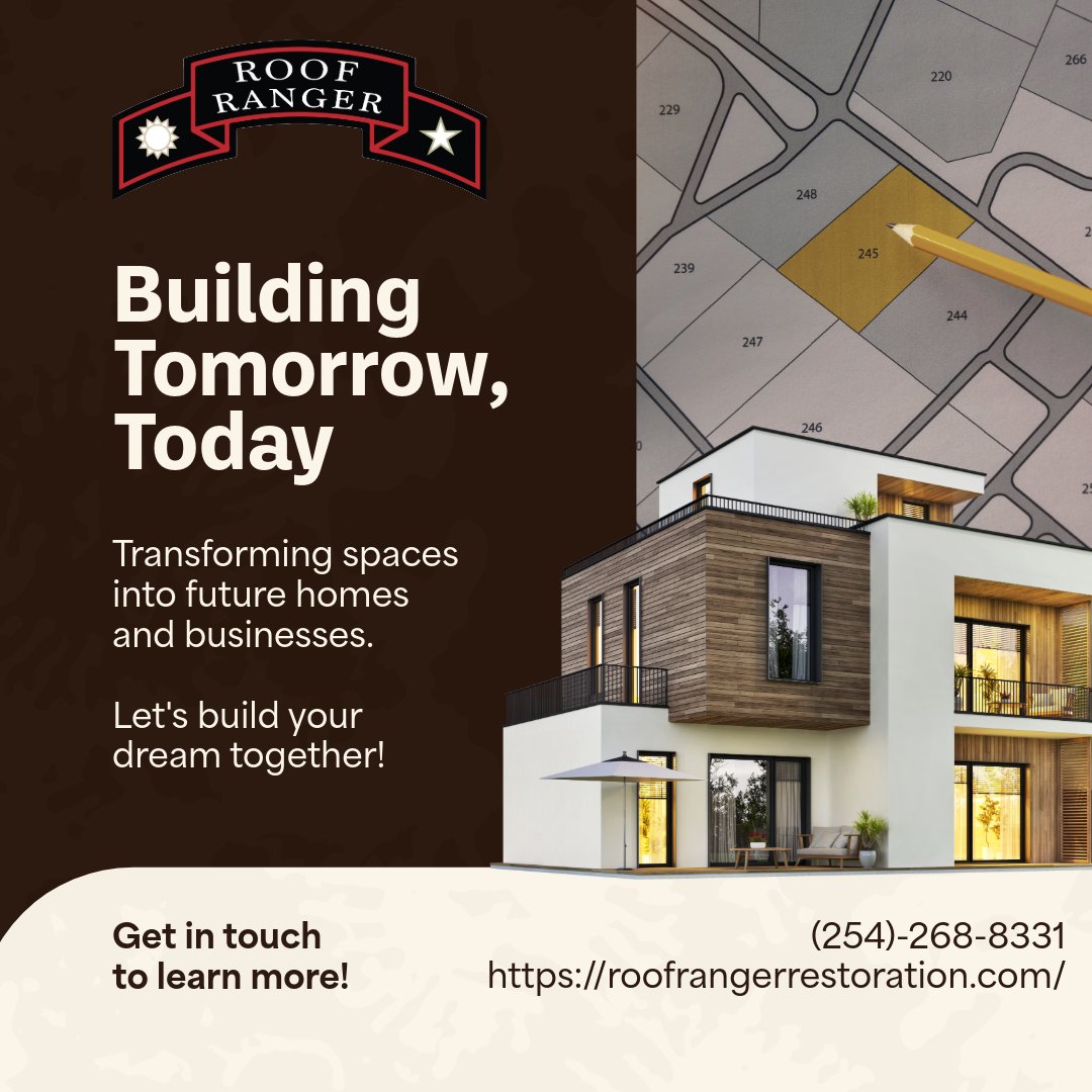 🏠 Is Your Home Ready for a Makeover? 🔨

At Roof Ranger, we specialize in:
✅ Roofing (Repairs &amp; Replacements)
✅ Home Renovations
✅ Interior &amp; Exterior Repairs
✅ Custom Construction Projects

📞 Call us today for a FREE estimate 
(254)-268-8331