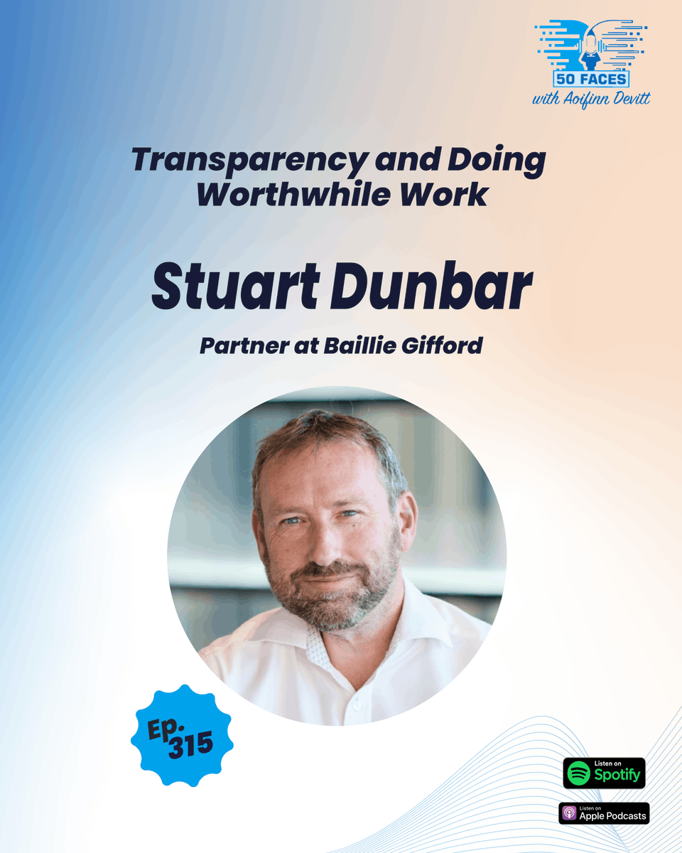 OUT NOW...

🏴󠁧󠁢󠁳󠁣󠁴󠁿 Stuart Dunbar is a Partner at Baillie Gifford, based in Edinburgh, where he has worked since 2003. He previously held a range of institutional marketing roles, but before that there were some unexpected interests and pursuits.

f.mtr.cool/pyyniktwew