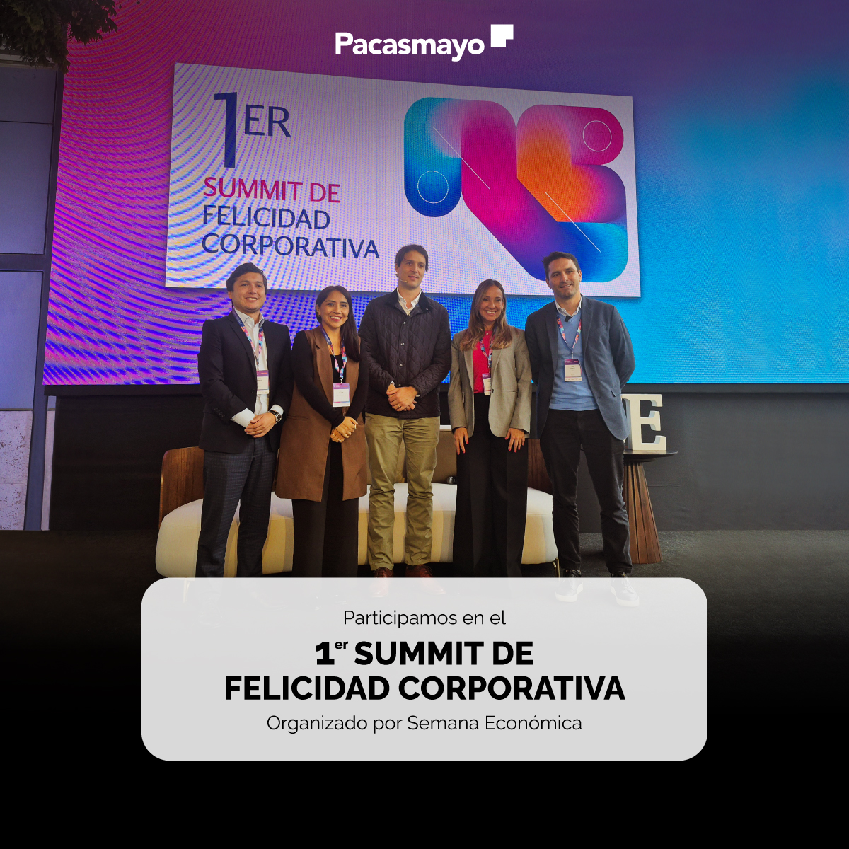 C_Pacasmayo's tweet photo. ¡Participamos en el 1er Summit de Felicidad Corporativa! 💛
En Pacasmayo impulsamos el bienestar como parte de nuestra estrategia, y nuestros principios culturales guían la construcción de una organización donde ser felices también es parte del trabajo.💪
#LasPersonasPrimero https://t.co/yuSM6XftW2