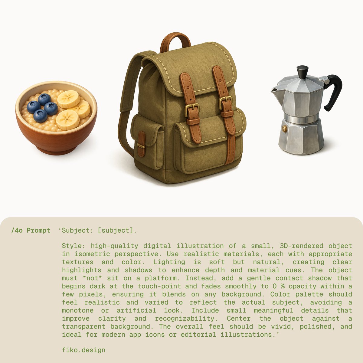 AskFiko's tweet image. How to create realistic isometric object illustrations using ChatGPT.