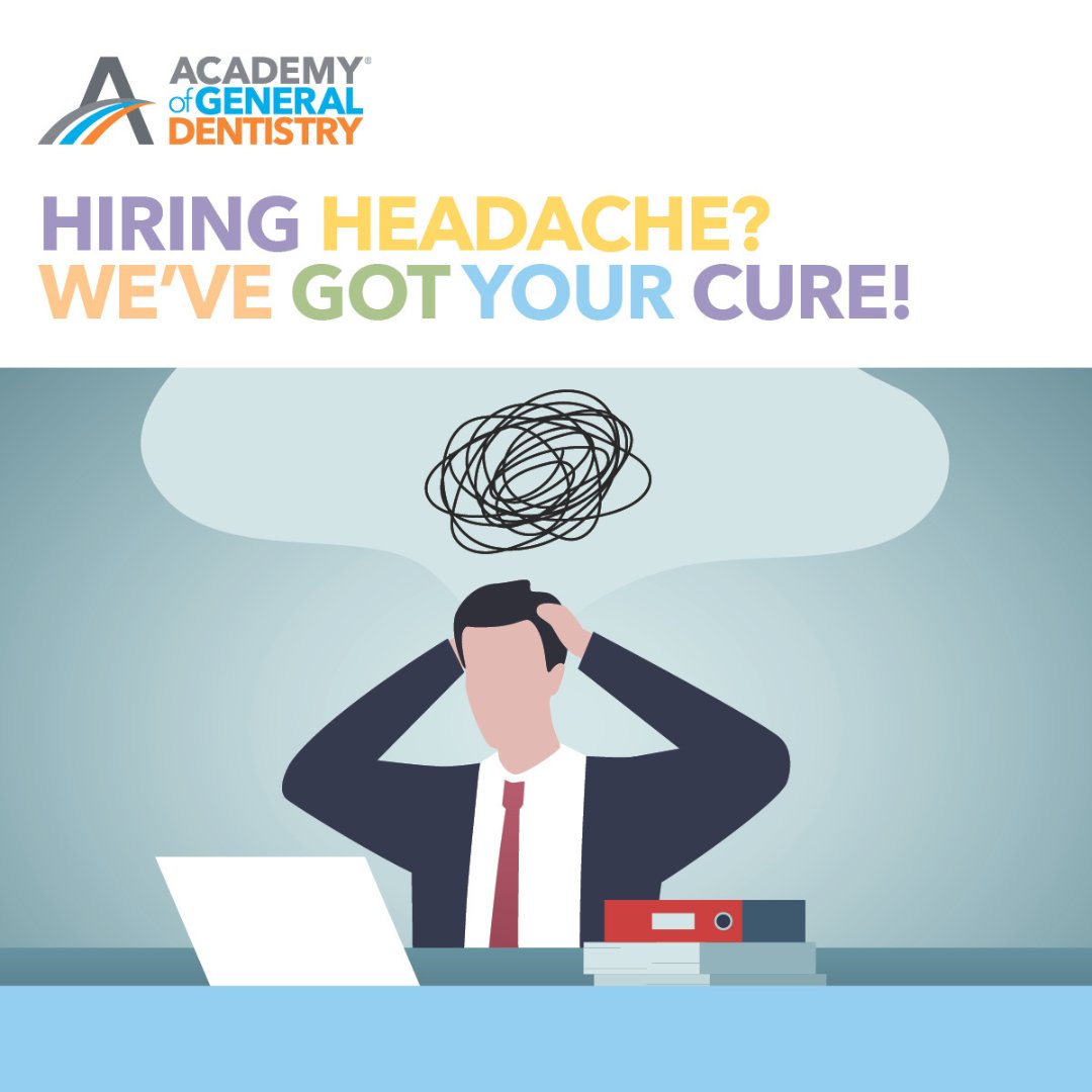 Hiring headache? We’ve got your cure. AGD’s Career Center helps you reach motivated dentists looking for their next move. The ideal candidate is out there. Start connecting. marketplace.agd.org/employers/