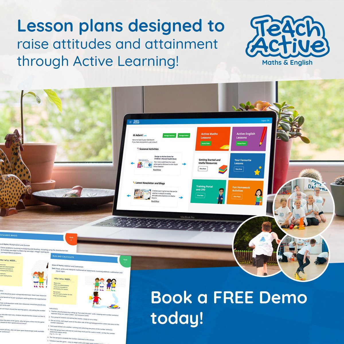 TeachActive's tweet image. One whole-school subscription provides your school with everything it needs to deliver the Maths and English curriculum through movement!

Book a quick demo 👉 buff.ly/9Ejm7la

#curriculum #activelessons #physicalactivity