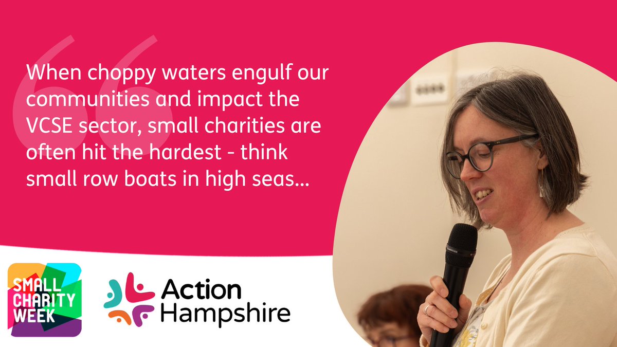ActionHants's tweet photo. Small Charity Week: A Message from Our CEO ⭐
Nicky highlights the incredible work small charities do across our communities - describing them as “the backbone of local support.” 

👉 Read Nicky's Small Charity Week blog here: https://t.co/UVUDL6rwwn

#SmallCharityWeek https://t.co/ejcHcqEhdq