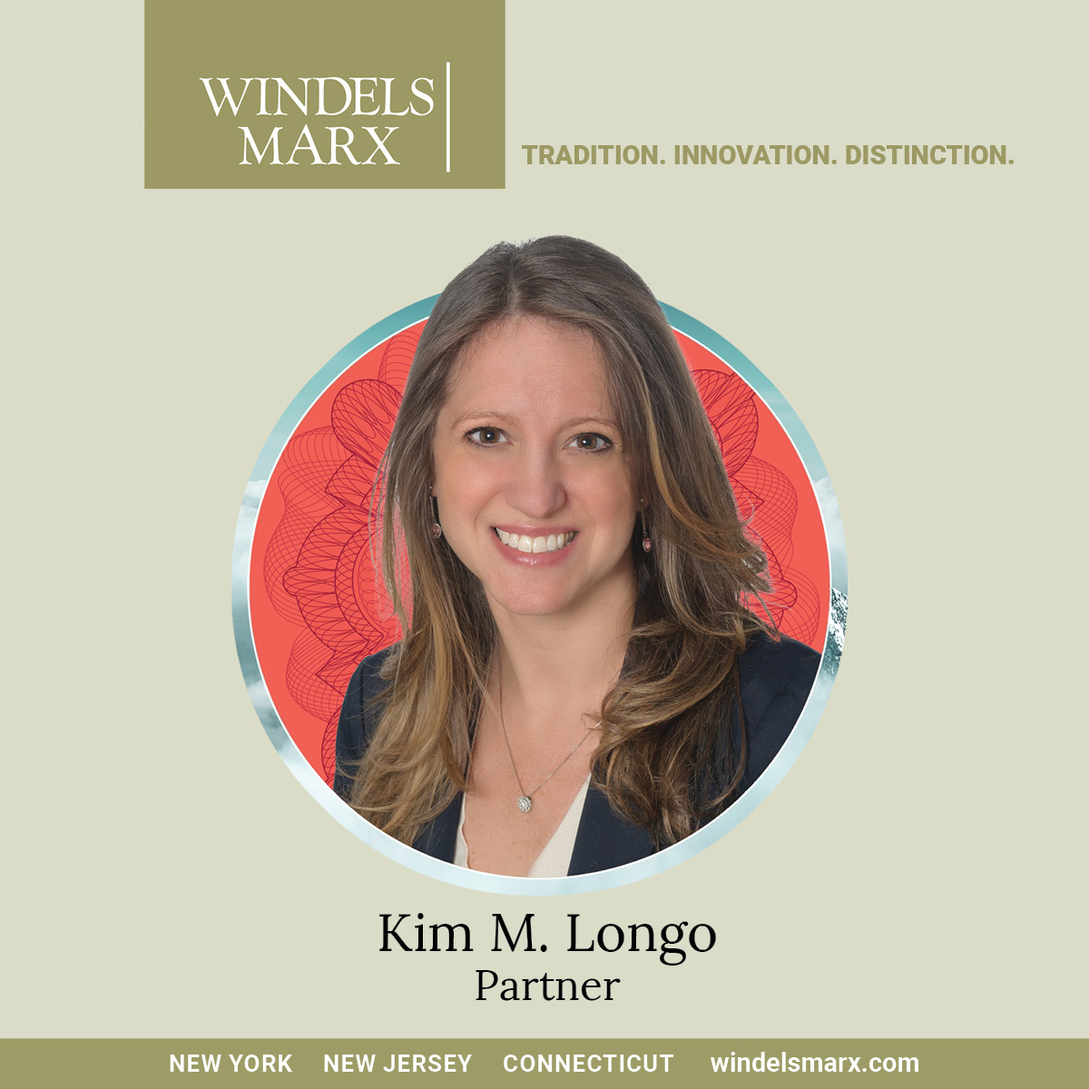 RECOGNITION - Please join us in congratulating Partner, Kim Longo, on being named a Fellow to the Litigation Counsel of America. Learn more about Kim's recognition and the LCA: windelsmarx.com/news/kim-longo…