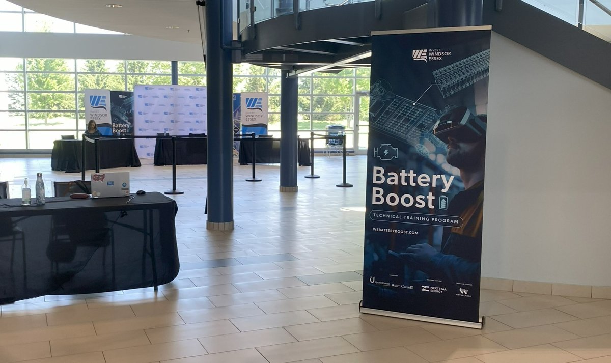 Invest WindsorEssex (@_investwe) on Twitter photo The 𝐁𝐚𝐭𝐭𝐞𝐫𝐲 𝐁𝐨𝐨𝐬𝐭 𝐉𝐨𝐛 𝐃𝐚𝐲 in the <a href="/TownofLaSalle/">Town of LaSalle</a> was a success! A great turnout of attendees met with IWE’s Talent Attraction Specialist, Jessica McCarthy and Talent Recruiter, Erika Ruskin from <a href="/thejobshoppe/">The Job Shoppe</a> to learn about job opportunities in battery The 𝐁𝐚𝐭𝐭𝐞𝐫𝐲 𝐁𝐨𝐨𝐬𝐭 𝐉𝐨𝐛 𝐃𝐚𝐲 in the <a href="/TownofLaSalle/">Town of LaSalle</a> was a success! A great turnout of attendees met with IWE’s Talent Attraction Specialist, Jessica McCarthy and Talent Recruiter, Erika Ruskin from <a href="/thejobshoppe/">The Job Shoppe</a> to learn about job opportunities in battery