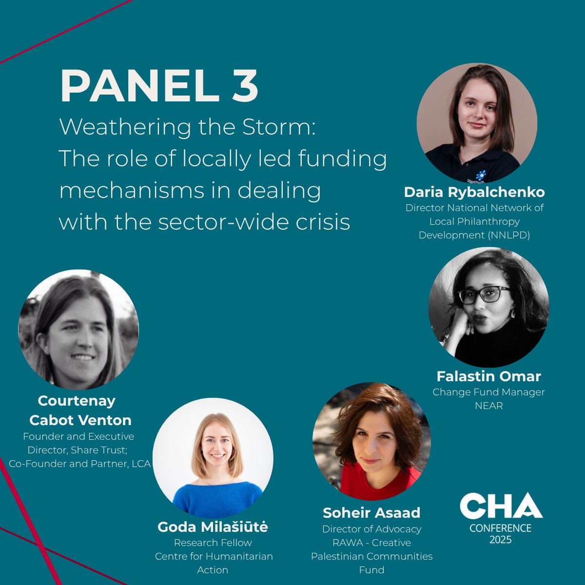 Centre for Humanitarian Action (@cha_germany) on Twitter photo #CHA25: In Panel 3 Goda Milašiūtė welcomes <a href="/soheirasaad/">Soheir Asaad</a> <a href="/RawaFund/">RawaFund</a>, Courtenay Cabot Venton <a href="/thesharetrust/">The Share Trust</a>, Falastin Omar <a href="/NEAR_Network/">Network for Empowered Aid Response</a> and Daria Rybalchenko ((NNLPD) to discuss the role of locally led funding mechanisms. youtube.com/live/5odgM2hTe… #CHA25: In Panel 3 Goda Milašiūtė welcomes <a href="/soheirasaad/">Soheir Asaad</a> <a href="/RawaFund/">RawaFund</a>, Courtenay Cabot Venton <a href="/thesharetrust/">The Share Trust</a>, Falastin Omar <a href="/NEAR_Network/">Network for Empowered Aid Response</a> and Daria Rybalchenko ((NNLPD) to discuss the role of locally led funding mechanisms. youtube.com/live/5odgM2hTe…