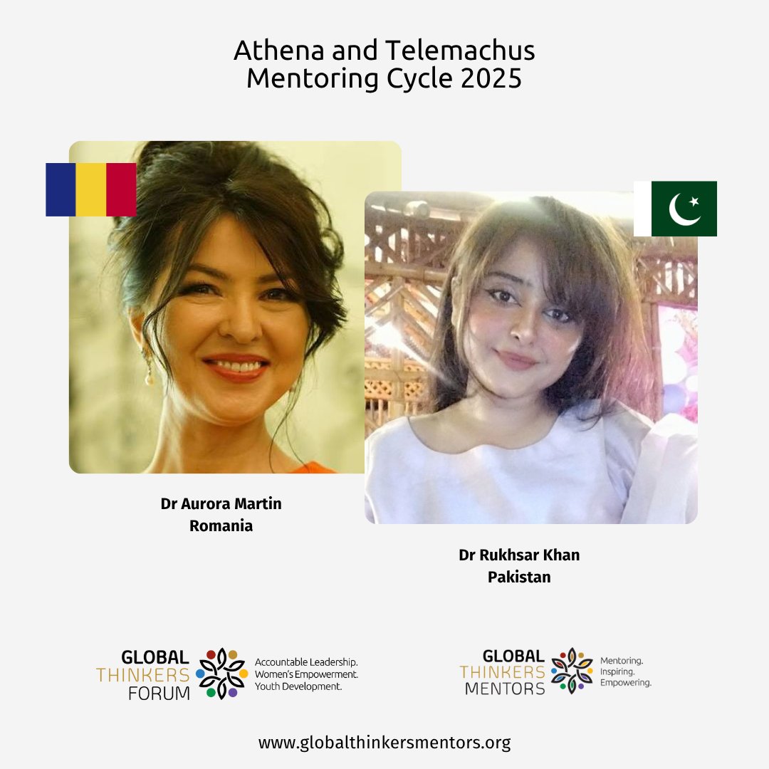 GTFMentoring's tweet image. Meet our mentee from #Pakistan, Dr Rukhsar Khan, a Doctor of Physical Therapy with expertise in #psychology & a proven track record in gender equality & #empowerment. Her #mentor is Dr Aurora Martin, a passionate advocate for gender equality & human rights. #GTF #mentoring #sdgs