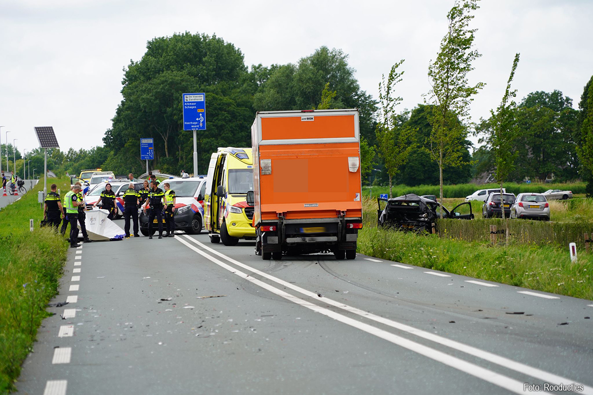Ongeval op N194 bij Opdam met twee doden