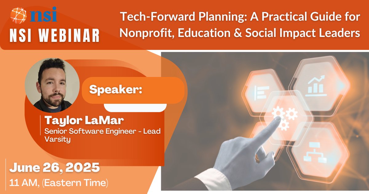 TomMcDonald1's tweet image. 📢 Nonprofits & mission-driven teams!
Planning a tech project? Join our free webinar on June 26 @ 11AM ET.
✔ Avoid pitfalls
✔ Align your team
✔ Deliver on time + budget
🔗 Register: bit.ly/4lt0SKN
#NonprofitTech #DigitalProjects #NSIWebinar