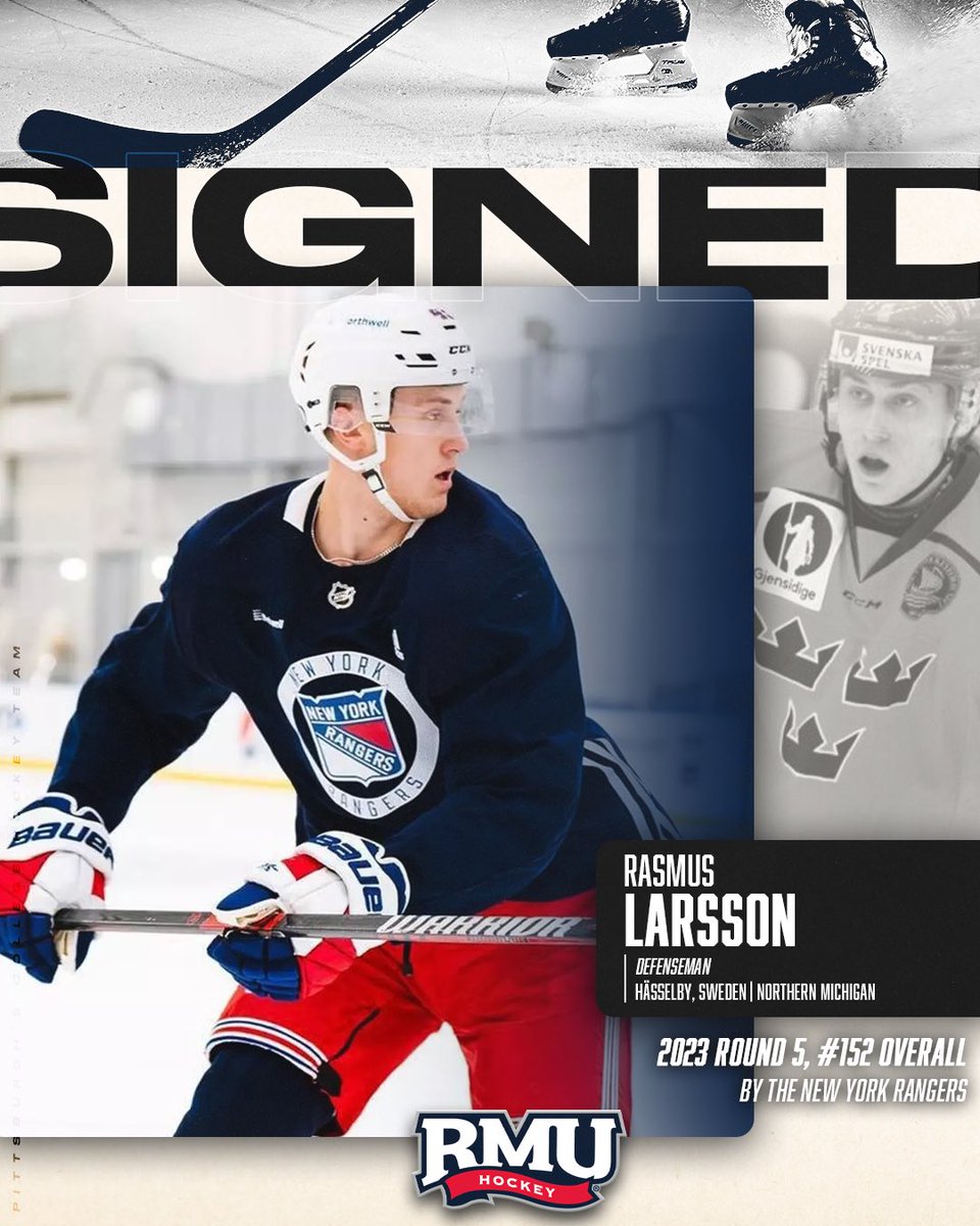We officially welcome Rasmus Larsson, the first NHL Draft pick to join our program! Let’s go, Rasmus‼️