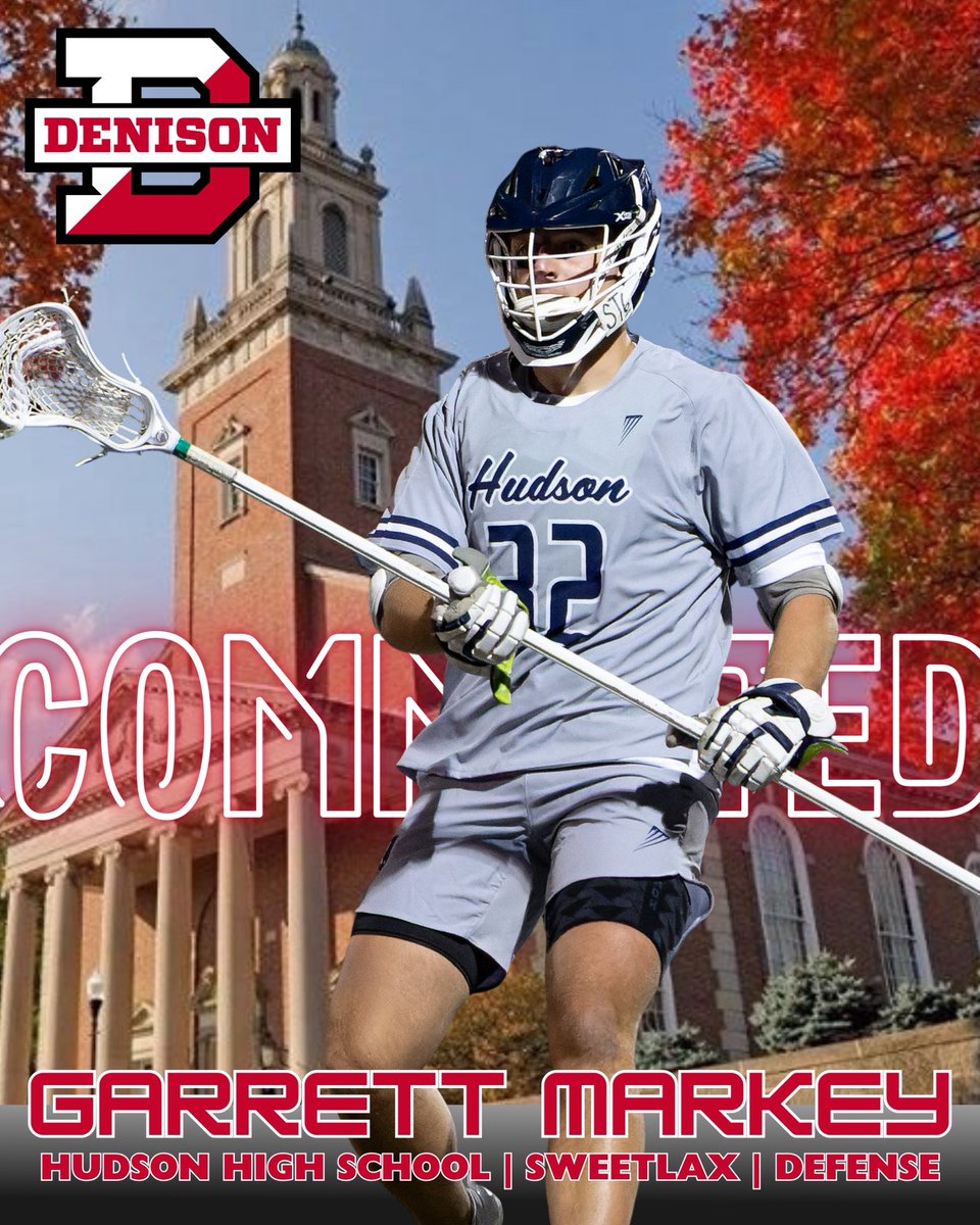 HudsonHSLax's tweet image. Huge congratulations to Senior @GarrettMarkey on his commitment to @DenisonLacrosse ! We are all very proud!
#rollhud #hudsondunit