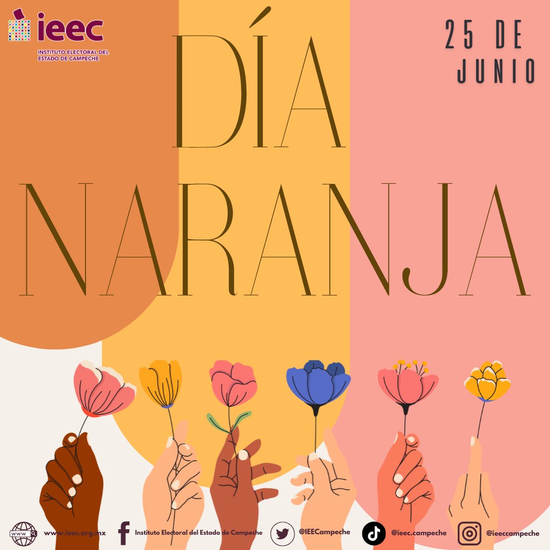 #25JUNIO #DíaNaranja | Todos los días son para trabajar por la Igualdad Sustantiva. 

Porta un distintivo naranja 🧡, actúa y genera conciencia para prevenir la violencia contra mujeres y niñas.