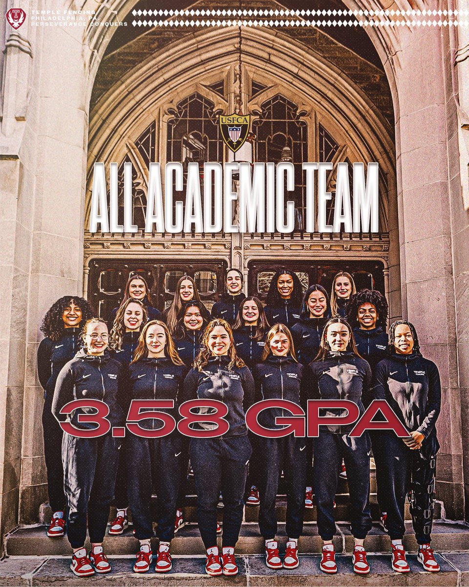 𝗨𝗦𝗙𝗖𝗔 𝗔𝗹𝗹-𝗔𝗰𝗮𝗱𝗲𝗺𝗶𝗰 📚

The Owls got the job done in the classroom during the 2024-25 season, posting a 3.58 in-season GPA!

#GoOwls #fencing