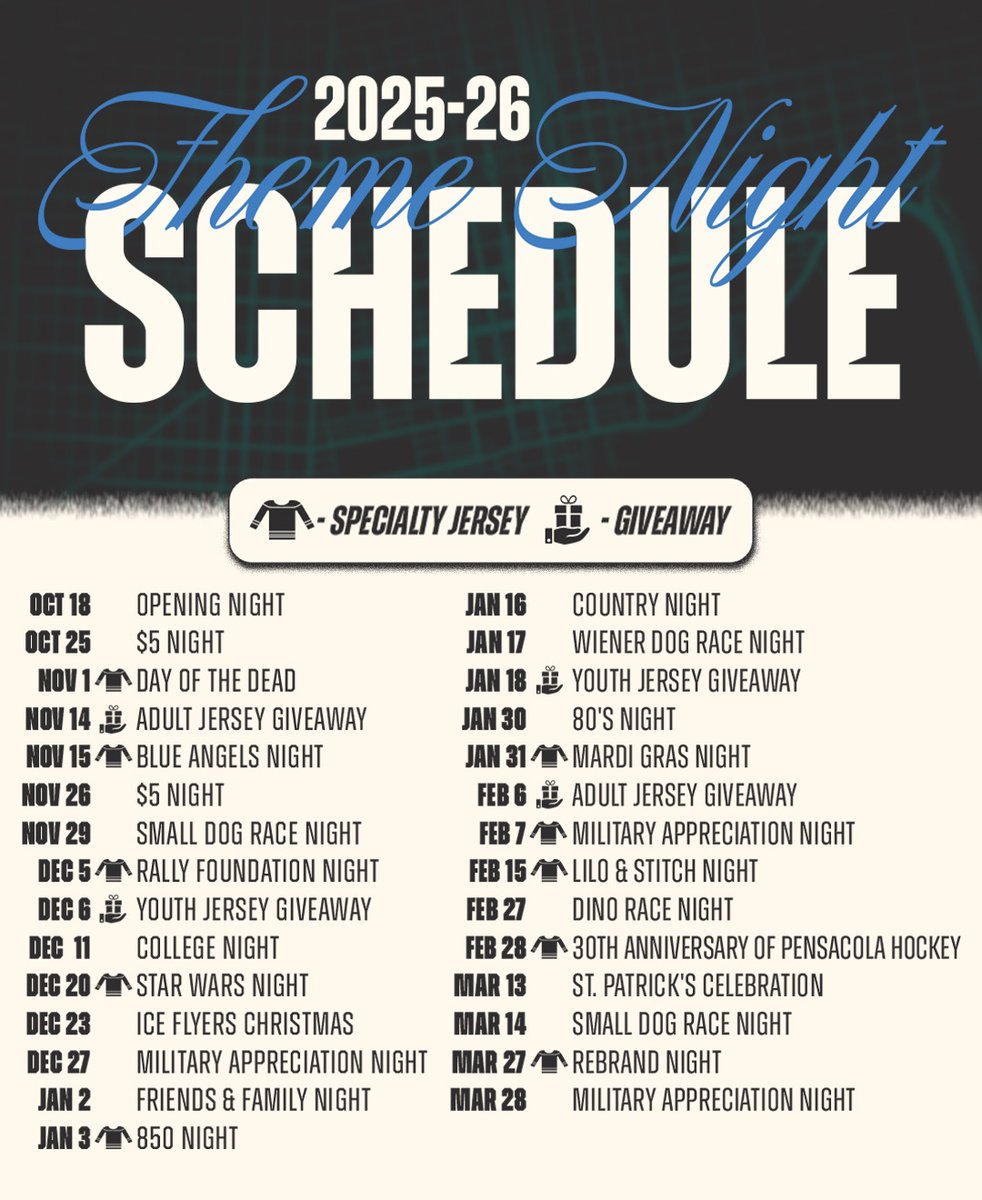 PcolaIceFlyers's tweet image. All the themes. All the fun.