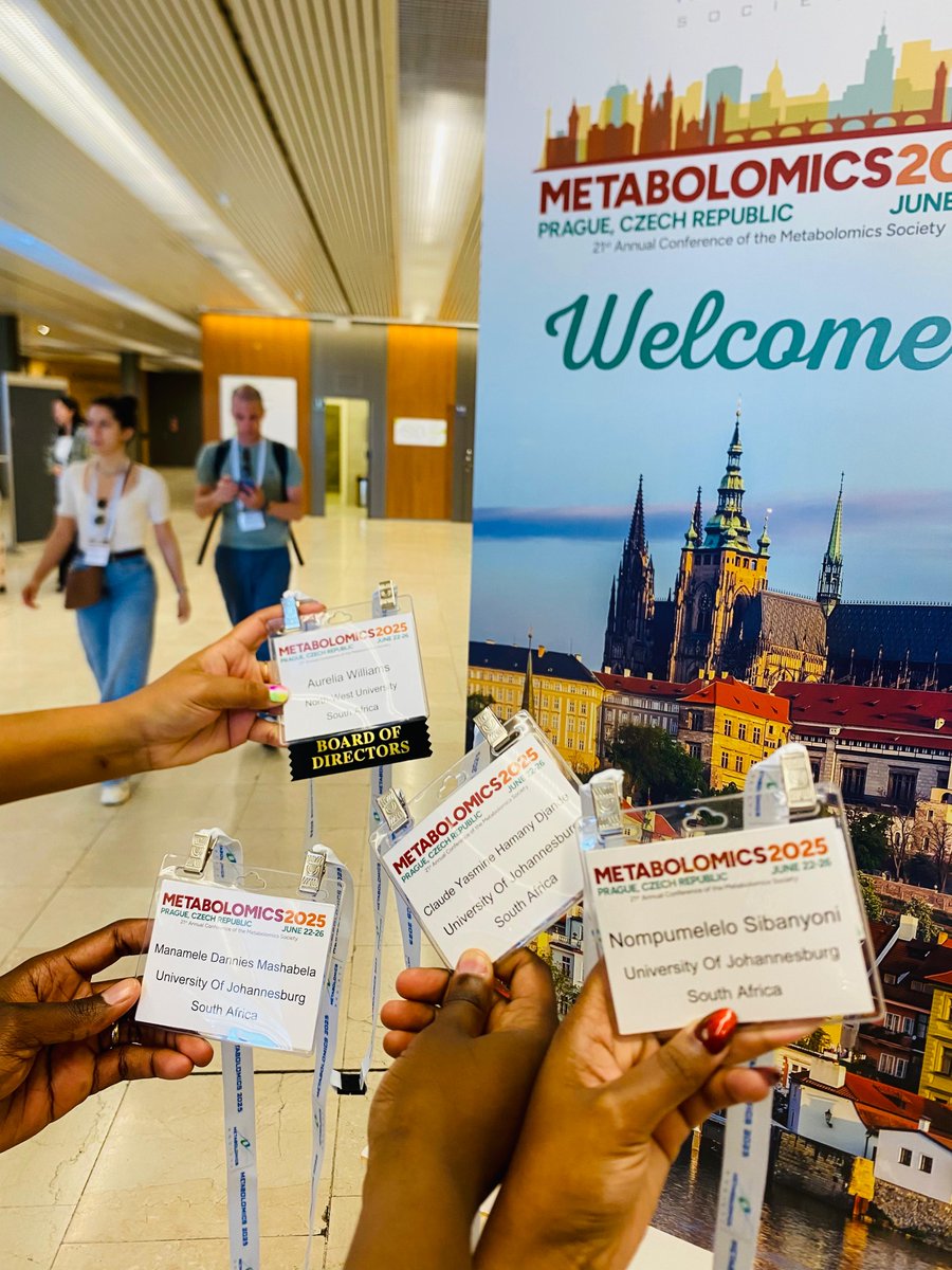 A recap of the past few moments in Prague. MSA members are enjoying the conference so far #metsoc2025 <a href="/MSA_EC/">MetabolomicsSA_Early Careers</a> <a href="/EMN_MetSoc/">EMN Metabolomics Society</a> <a href="/MetabolomicsSoc/">Metabolomics Society</a> Registration done ✅ Now they are enjoying some engaging talks.
