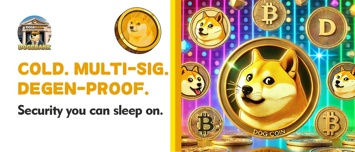 🔐 Not your keys? Not your #DOGE.

#DogeBank protects with multi-sig, #coldwallets, and zero nonsense.

Security shouldn’t be optional.

#Crypto #DOGE #DogeBank #Meme