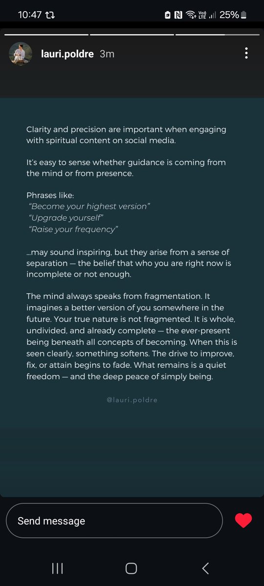 AMGolfMindCoach's tweet image. "The mind speaks from fragmentation " 
Ever wondered where the insistence of' preferred states of mind = better performance " innocently springs from? 

Lovely reminder from @lauripoldre that there's a deeper constance to intuit .... not more fragmentation
Thank you Lauri 😊